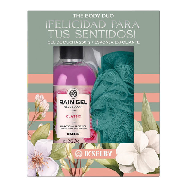 Imagen de Pack Gel de Ducha Rain Gel Classic 260 gr + Esponja
