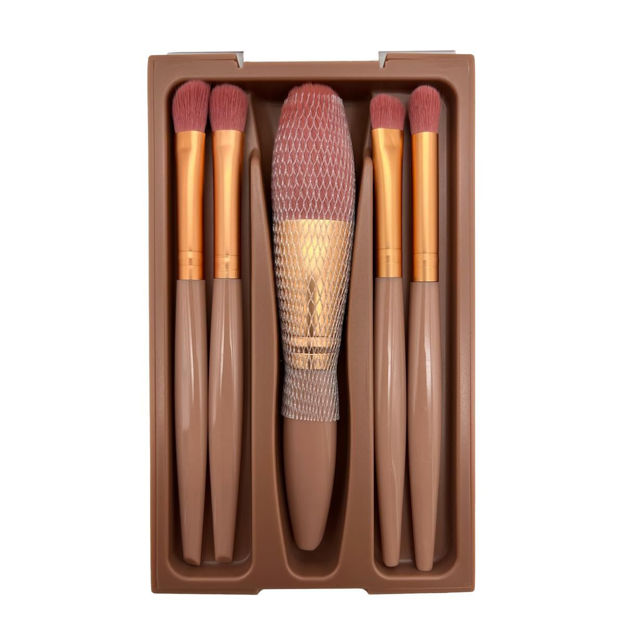 Imagen de Set de Brochas con Estuche Espejo Beauty Style