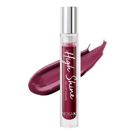 Imagen de Labial Liquido Nicka K High Shine HD N°01 Midnight Plum