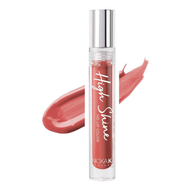 Imagen de Labial Liquido Nicka K High Shine HD N°07 Blushed Fig