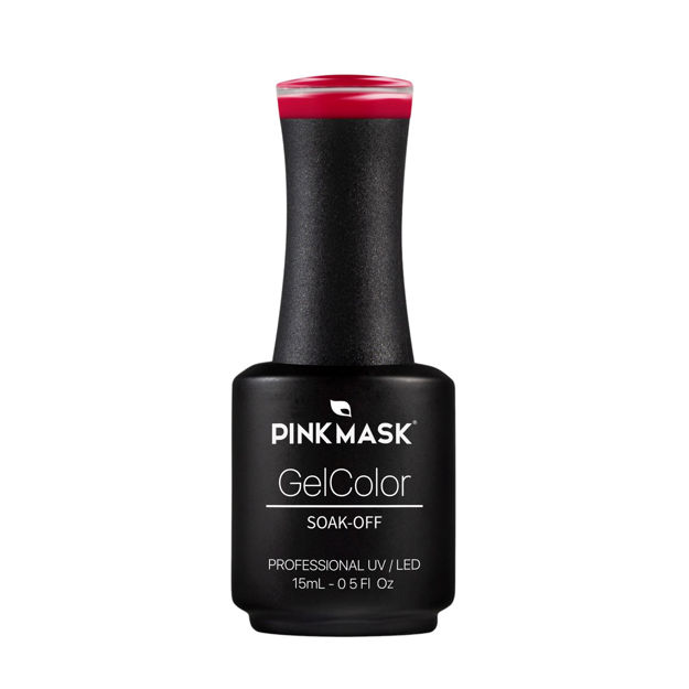 Imagen de Esmalte Semipermanente Pink Mask Gel Color California Red