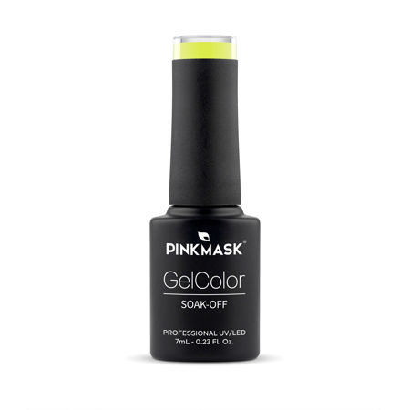 Imagen de Esmalte Semipermanente Pink Mask 7 ml Vivid Yellow