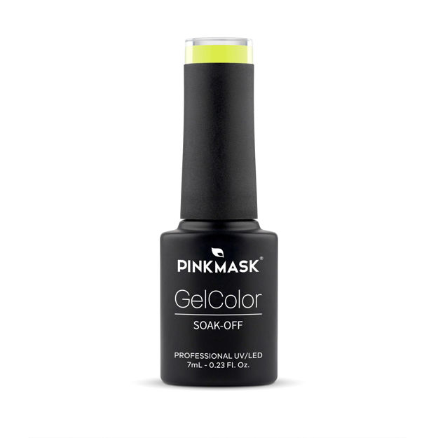 Imagen de Esmalte Semipermanente Pink Mask 7 ml Vivid Yellow