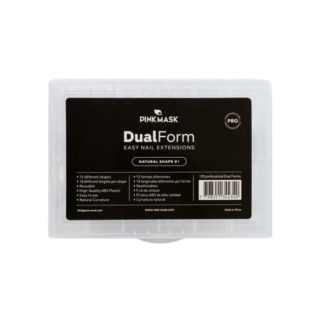 Imagen de Tips Dual System Pink Mask Dual Form Natural Shape 1