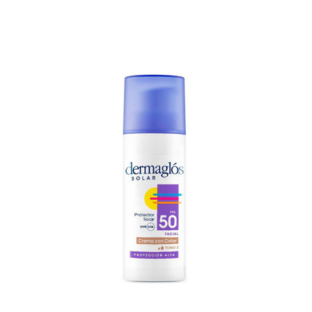 Imagen de Protector Solar Facial Dermaglos FPS 50 Tono 2 50 g