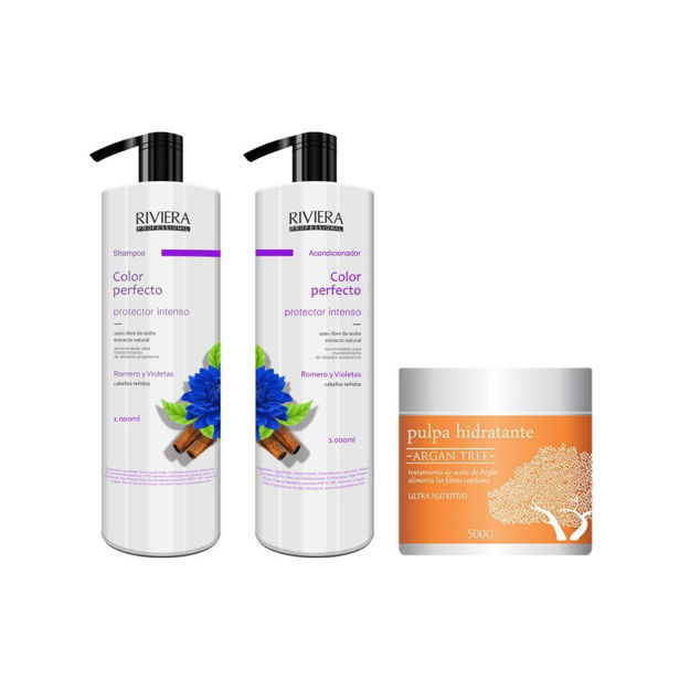 Imagen de Pack Riviera Romero y Violetas Sh +Aco + Pulpa Hidratante