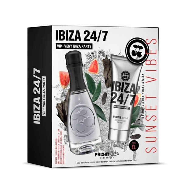 Imagen de Set Pacha Ibiza 24/7 VIP For Him Edt 100 ml + Lotion 75 ml