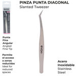 Imagen de Pinza Punta Diagonal para Cejas Evok