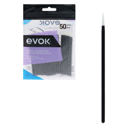 Imagen de Pincel Delineador de Ojos Desechable Evok 50 unidades