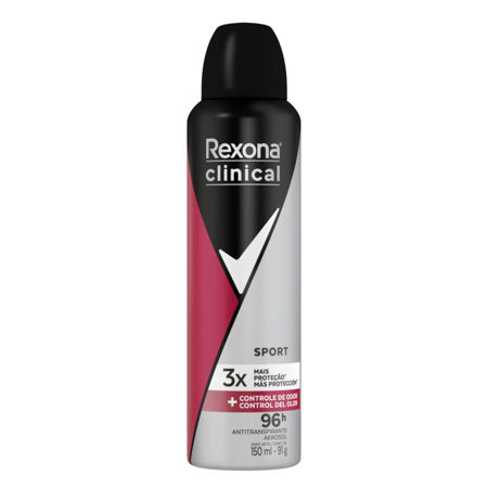 Imagen de Desodorante Rexona Clinical Aerosol 150 ml Sport Strength