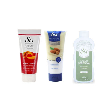 Imagen de Pack Six Gel de Ducha + Crema Corporal + Talco