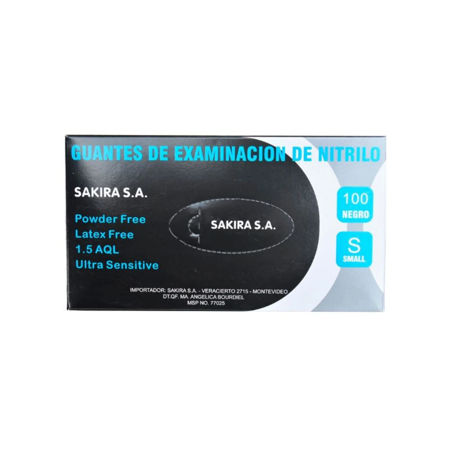 Imagen de Guantes de Examinación de Nitrilo Talle S 100 unidades