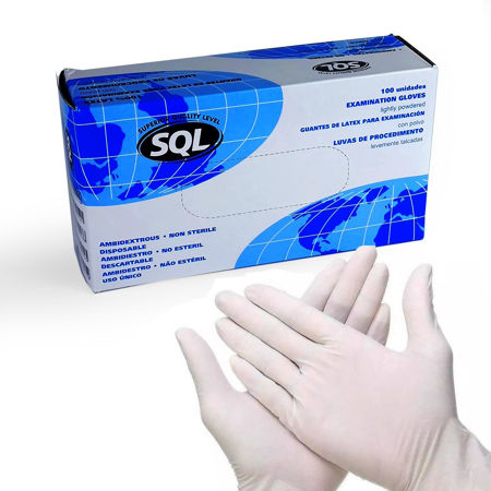 Imagen de Guantes de Examinación SQL Talle M 100 unidades