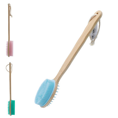 Imagen de Cepillo de Baño Mango Largo de Madera Evok XZS-020