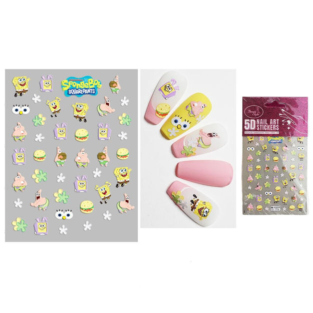Imagen de Stickers para Uñas 5D Beauty Style Bob Esponja