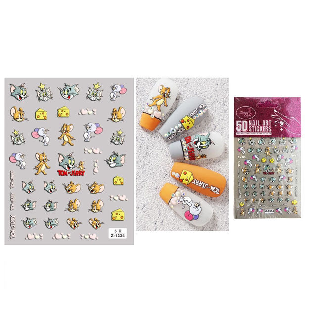 Imagen de Stickers para Uñas 5D Beauty Style Tom y Jerry