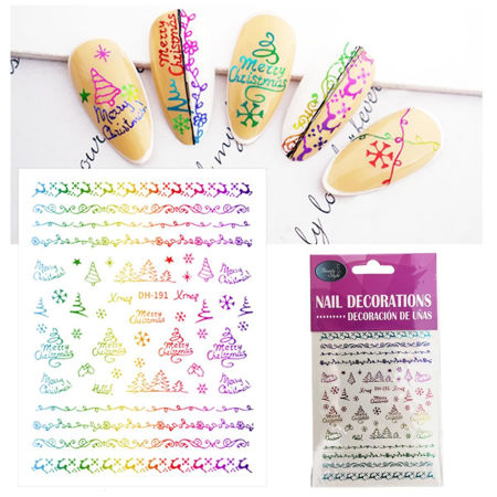 Imagen de Stickers para Uñas Beauty Style Navidad DH-191