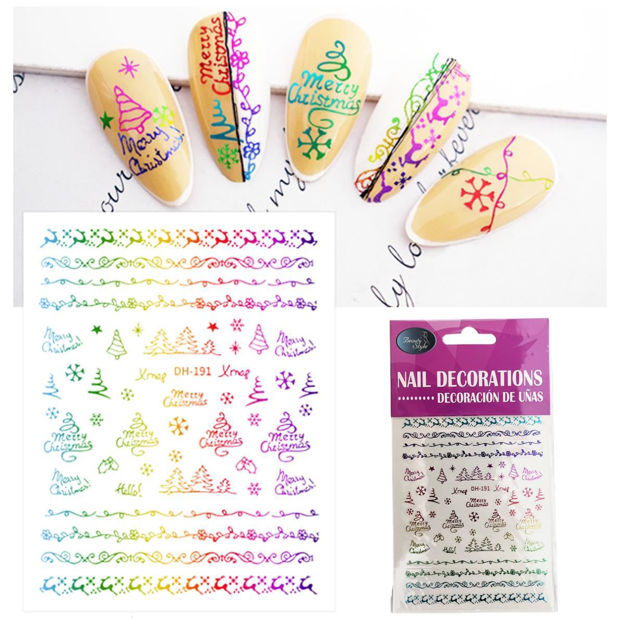 Imagen de Stickers para Uñas Beauty Style Navidad DH-191