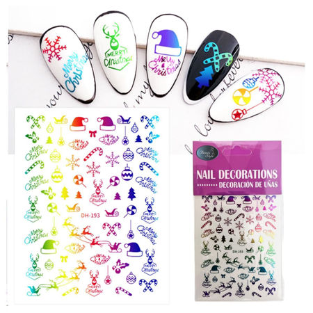 Imagen de Stickers para Uñas Beauty Style Navidad DH-193