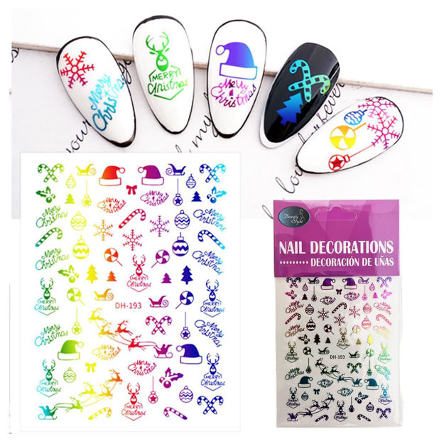 Imagen de Stickers para Uñas Beauty Style Navidad DH-193