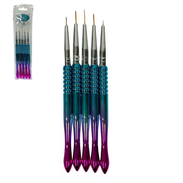 Imagen de Set de Pinceles de Decoracion Liner para Uñas Beauty Style