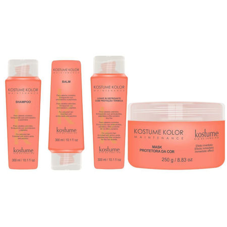 Imagen de Pack Kostume Color Maintenance Shampoo + Aco + Mas +Leave in