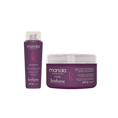 Imagen de Pack Kostume Color Marsala Shampoo + Mascara