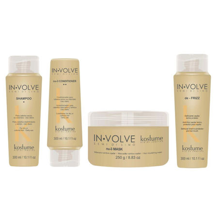 Imagen de Pack Kostume Reparacion Semi de Lino Sh+Aco +Mas +Anti Frizz