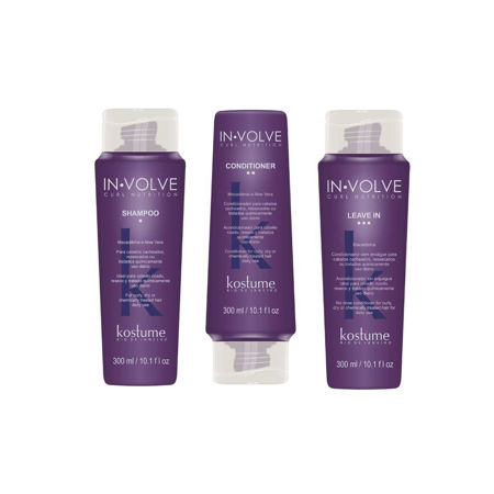 Imagen de Pack Kostume Rulos Shampoo + Acondicionador + Leave In