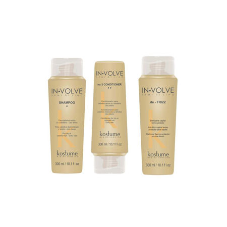 Imagen de Pack Kostume Semi de Lino Shampoo + Aco + Anti frizz