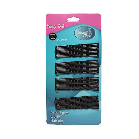 Imagen de Ganchos Grandes para Cabello Beauty Style 40 u Negro