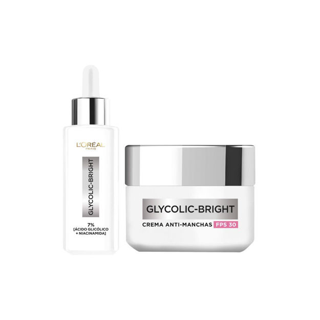 Imagen de Pack Loreal Glycolic Bright Crema de Dia + Serum