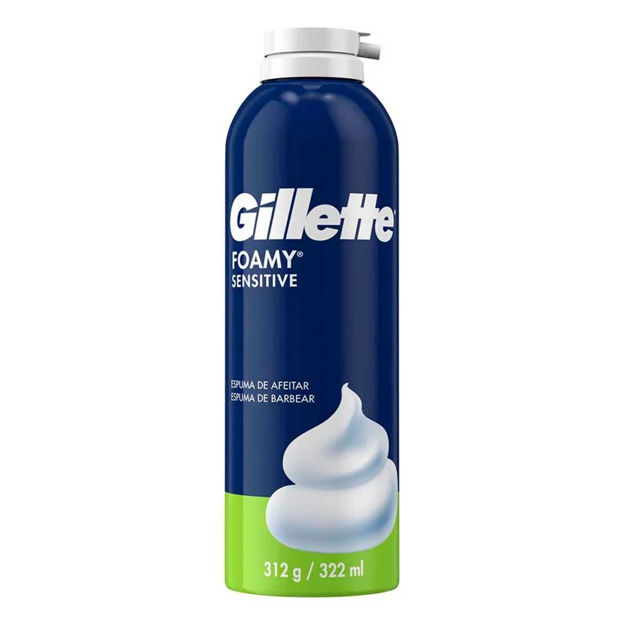 Imagen de Espuma de Afeitar Gillette Foamy 312 gr Piel Sensible