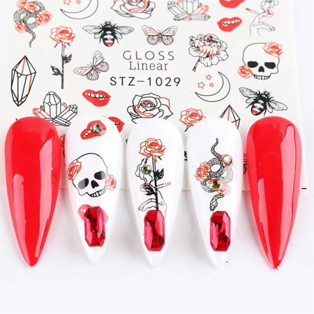 Imagen de Stickers Al Agua para Uñas Beauty Style STZ-1029