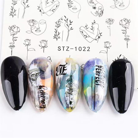 Imagen de Stickers Al Agua para Uñas Beauty Style STZ-1022