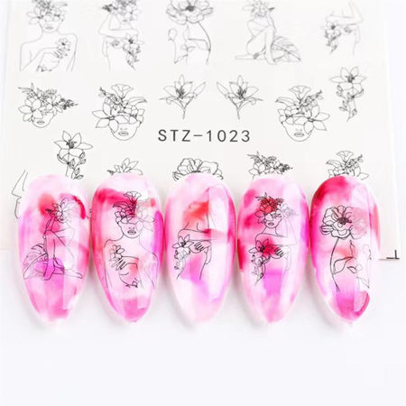 Imagen de Stickers Al Agua para Uñas Beauty Style STZ-1023