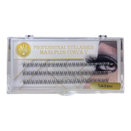 Imagen de Pestañas Postizas Maxi Plus Curva V TL04-D-8mm