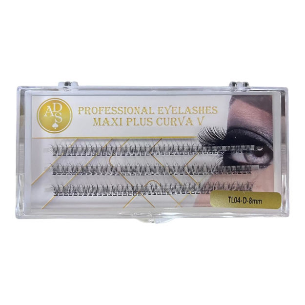 Imagen de Pestañas Postizas Maxi Plus Curva V TL04-D-8mm