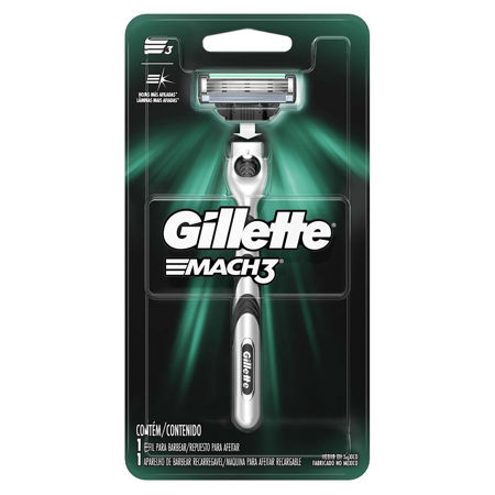 Imagen de Maquina para Afeitar Recargable Gillette Mach3 con Repuesto