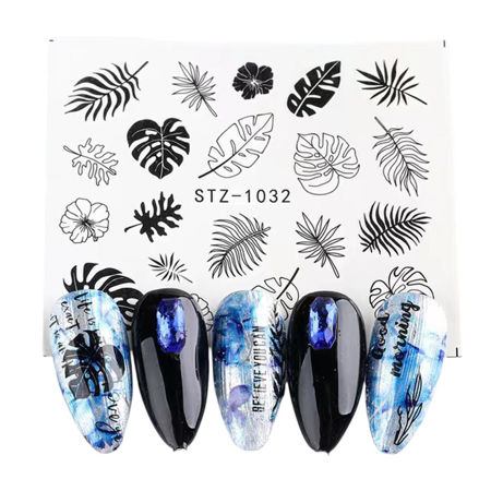 Imagen de Stickers Al Agua para Uñas Beauty Style STZ-1032