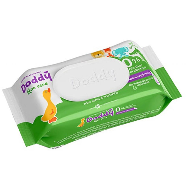 Imagen de Toallitas Humedas Doddy Aloe Vera 48 unidades