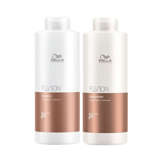 Imagen de Shampoo + Acondicionador Wella Fusion 1000 ml