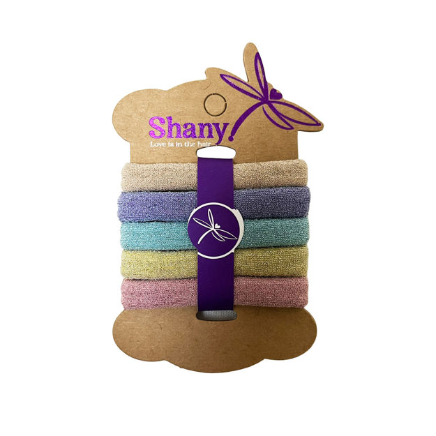 Imagen de Set de Ligas Brillantes Beauty Style Shany 5 unidades