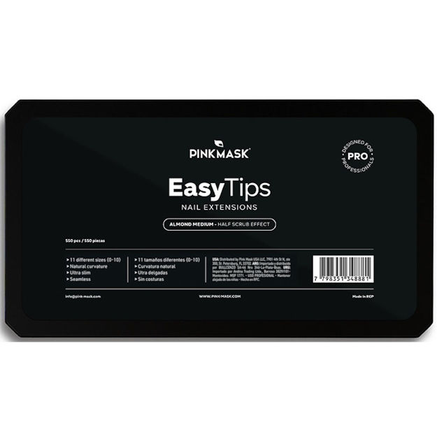 Imagen de Tips de Gel Pink Mask Easy Tips Almond Medium