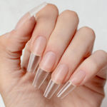 Imagen de Tips de Gel Pink Mask Easy Tips Coffin Medium