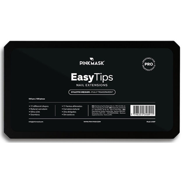 Imagen de Tips de Gel Pink Mask Easy Tips Stiletto Medium