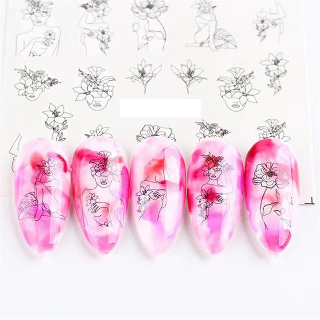 Imagen de Stickers Al Agua para Uñas Beauty Style STZ-1023