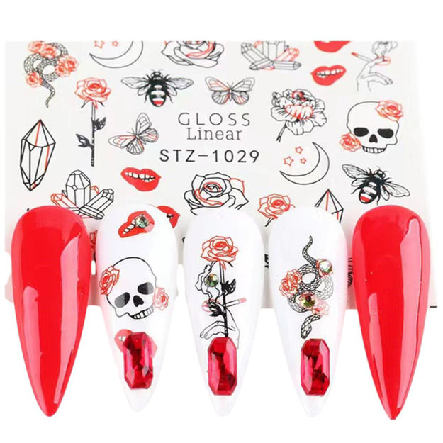 Imagen de Stickers Al Agua para Uñas Beauty Style STZ-1029