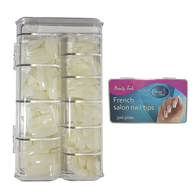 Imagen de Tips de Uñas French Curve Natural Beauty Style 500 unidades