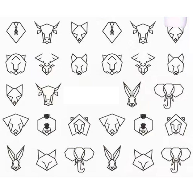 Imagen de Stickers Al Agua para Uñas Beauty Style STZ-1018